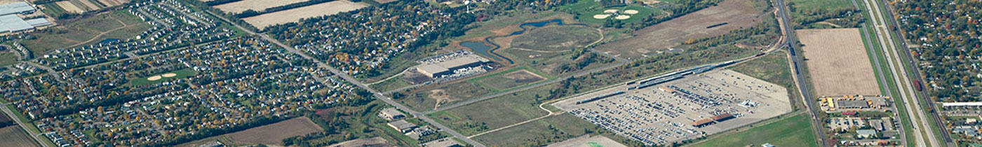 aerial view of cottage grove