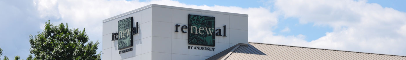 renewal by anderson sign on building
